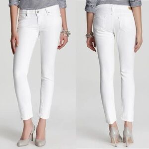 PAIGE NWT Women's Skyline Ankle Peg White Jeans size 31